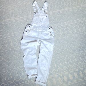Gap White Denim Overalls - Size S - NWOT